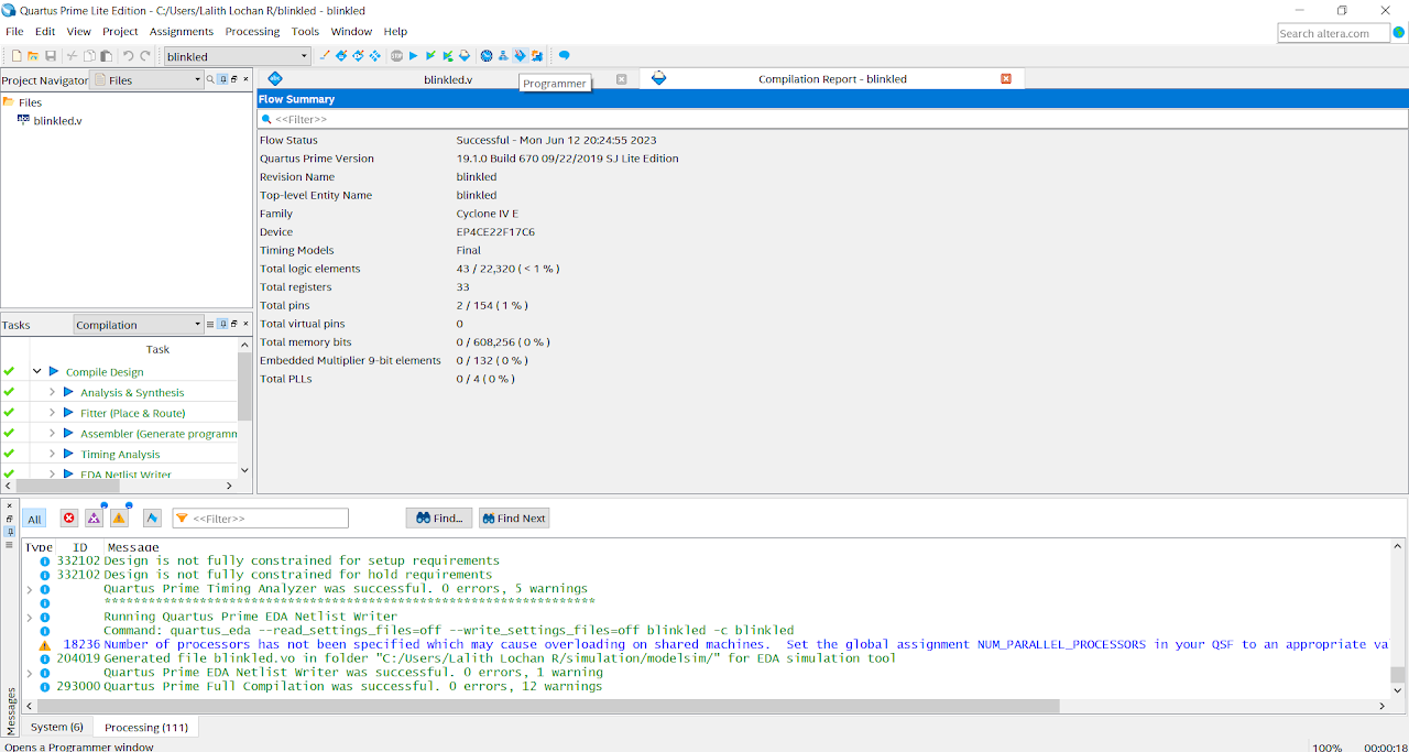 Altera Cyclone IV FPGA DE0-Nano
